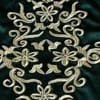 Bleu Velvet Moroccan Kaftan with gold broderies