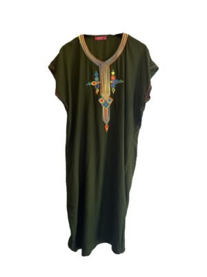 olive-green-gandoura gandoura femme vert olive