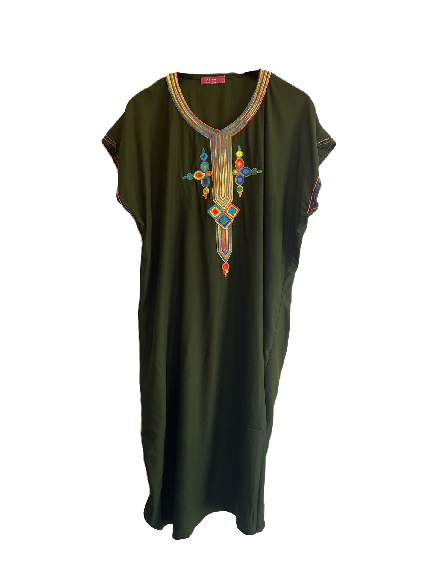 gandoura femme vert olive