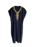caftan bleu femme