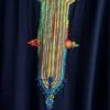 caftan marocain avec broderies multi couleur